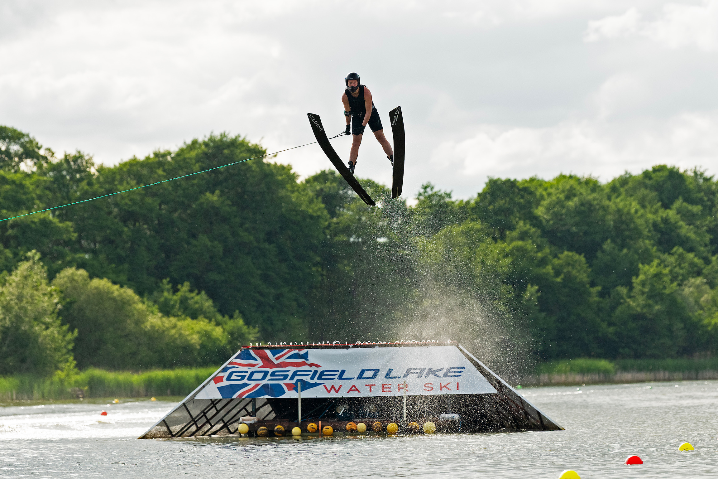 Ski jump at Gosfield Lake
